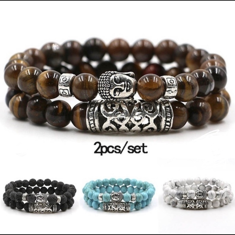 Buddha chakras beaded bracelet